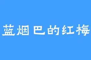 蓝烟巴的红梅