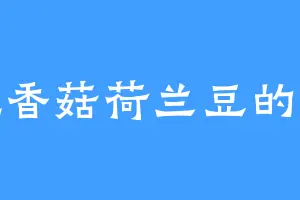 爱吃香菇荷兰豆的孙嫂