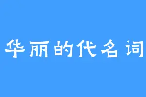 华丽的代名词