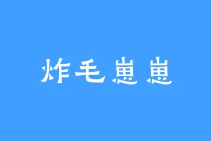 炸毛崽崽
