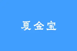 夏金宝