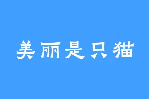 美丽是只猫