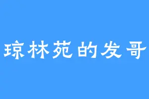 琼林苑的发哥