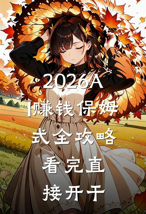 2026AI赚钱保姆式全攻略，看完直接开干抖音热门全文免费阅读无弹窗大结局_抖音热门（2026AI赚钱保姆式全攻略，看完直接开干）小说免费阅读大结局