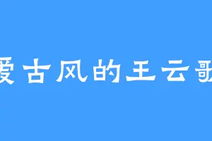 爱古风的王云歌