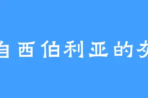 来自西伯利亚的灰狼