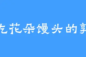 爱吃花朵馒头的郭锐