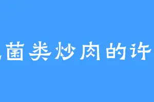 爱吃菌类炒肉的许文青