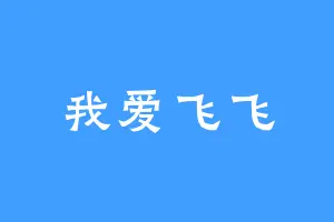 我爱飞飞