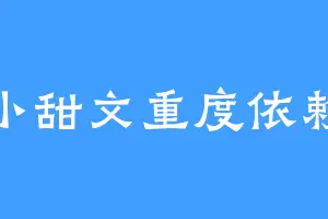 小甜文重度依赖