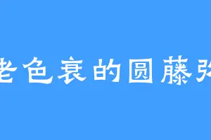 年老色衰的圆藤弥生
