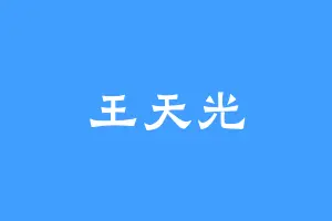 王天光