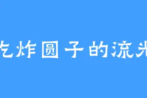 爱吃炸圆子的流光翼