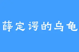 薛定谔的乌龟