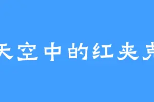 天空中的红夹克