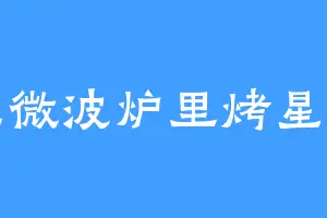 在微波炉里烤星星