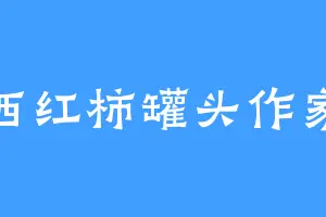 西红柿罐头作家