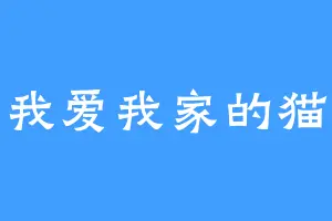 我爱我家的猫