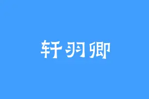 轩羽卿